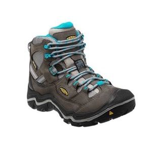 Keen Women’s Durand Turquoise Blue Trim Mid Waterproof Hiking Boots 7.5